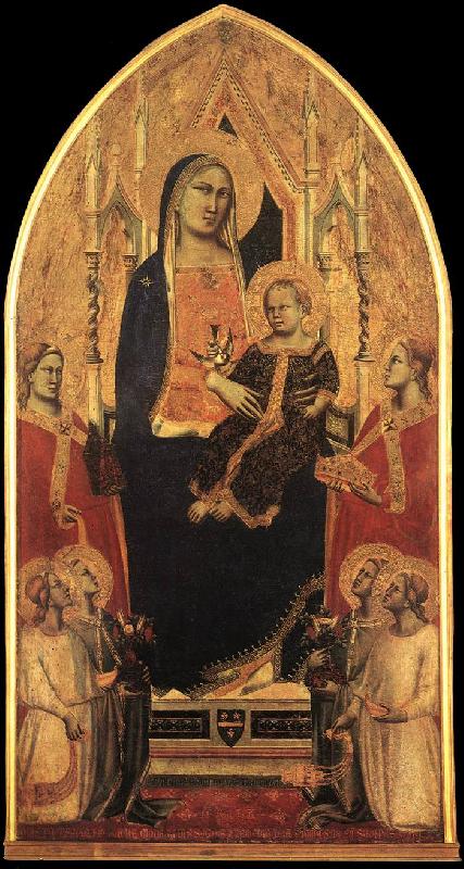 GADDI, Taddeo Madonna and Child Enthroned with Angels and Saints sd oil painting image